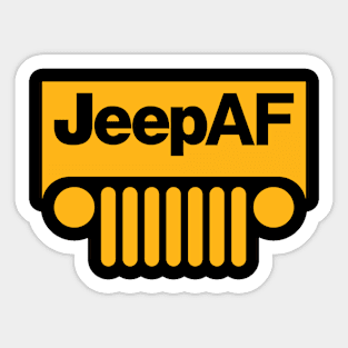 Jeep AF Wrangler Yellow Sticker